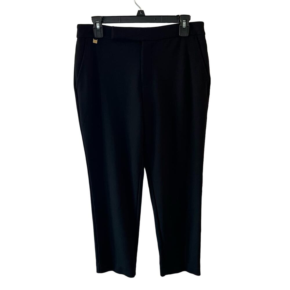 Ralph Lauren LRL Black Label Knit Viscose Blend Ankle Pants Sz M Stretch